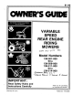 MTD 138-501-000 Owner's Manual