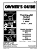 MTD 138-530-000 Owner's Manual