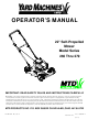 Yard Machines 260 Thru 279 Operator's Manual