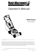 Yard Machines 440 Thru E459 Operator's Manual
