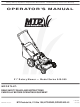 MTD 540-580 Series Operator's Manual