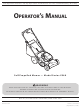 MTD V560 Series Operator's Manual