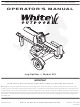 White Outdoor 510 Operator's Manual