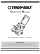 Troy-Bilt Squall 521 Operator's Manual