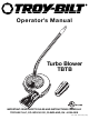 Troy-Bilt TBTB Operator's Manual