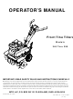 MTD 340 Thru 390 Operator's Manual
