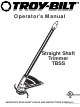 Troy-Bilt 769-00425 Operator's Manual