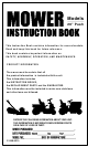 Murray 20-inch Push Instruction Book