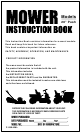 Murray mulcher 20-inch Push Instruction Book