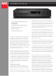 NAD C 521BEE Specification Sheet
