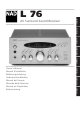 NAD L 76 Owner's Manual