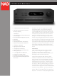 NAD T743 Specification Sheet