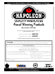 Napoleon BGNV42N Installation And Operation Instructions Manual