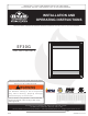 Napoleon EF30G Installation And Operating Instructions Manual