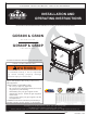 Napoleon GDS60N Installation And Operating Instructions Manual
