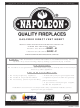 Napoleon GDIZC-N Installation And Operation Instructions Manual