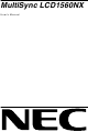 NEC MultiSync LCD1560NX User Manual