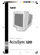 NEC AccuSync 120 User Manual