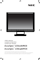 NEC AccuSync LCD22WMGX, AccuSync LCD24WMCX User Manual