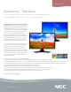 NEC LCD2690W2-BK-S Specification Sheet
