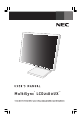 NEC MultiSync LCD2180UX User Manual