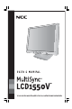 NEC NEC MultiSync LCD1550V  LCD1550V LCD1550V User Manual
