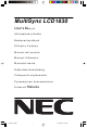 NEC NEC MultiSync LCD1830  LCD1830 LCD1830 User Manual