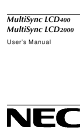 NEC pmn User Manual