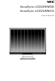 NEC AccuSync LCD22WMGX User Manual