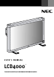 NEC LCD4000 User Manual