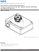 NEC NP600CM Installation And Assembly Manual