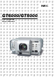 NEC GT6000 User Manual
