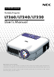 NEC LT240 User Manual