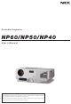 NEC NP60 User Manual