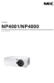 NEC NP4001/NP4000 User Manual