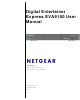 NETGEAR Digital Entertainer Express EVA9100 User Manual