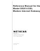 NETGEAR DG814 DSL Reference Manual