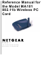 NETGEAR MA101  MA101 MA101 Reference Manual