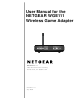 NETGEAR WGE111 User Manual