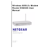 NETGEAR DG834G 54 Mbps Wireless ADSL Firewall  DG834G DG834G User Manual