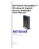 NETGEAR RANGEMAX WNR3500 User Manual