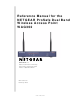 NETGEAR WAG302 Reference Manual