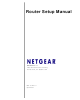 NETGEAR WGT624 - 108 Mbps Wireless Firewall Router Setup Manual