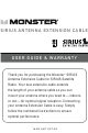 Monster SIRIUS ANTENNA EXTENSION CABLE User Manual