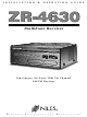 Niles ZR-4630s Installation & Operating Manual