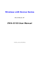 Ziwell Wireless LAN Device Series ZWA-G120 User Manual