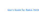 Nokia 7610 7610 User Manual
