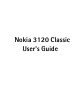 Nokia CLASSIC 3120 User Manual