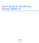Nokia HDW-3 User Manual