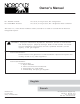 Norcold 1200XX Owner's Manual